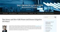 Desktop Screenshot of newjerseyprobatelitigation.com