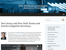 Tablet Screenshot of newjerseyprobatelitigation.com